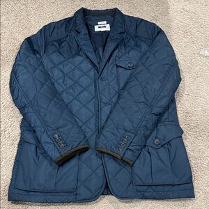 Joseph Abboud Quilted Dark Blue Jacket